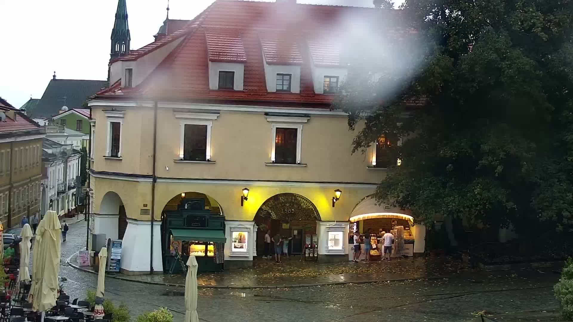 Sandomierz - Widok na Rynek Starego Miasta i na ul. Sokolnickiego